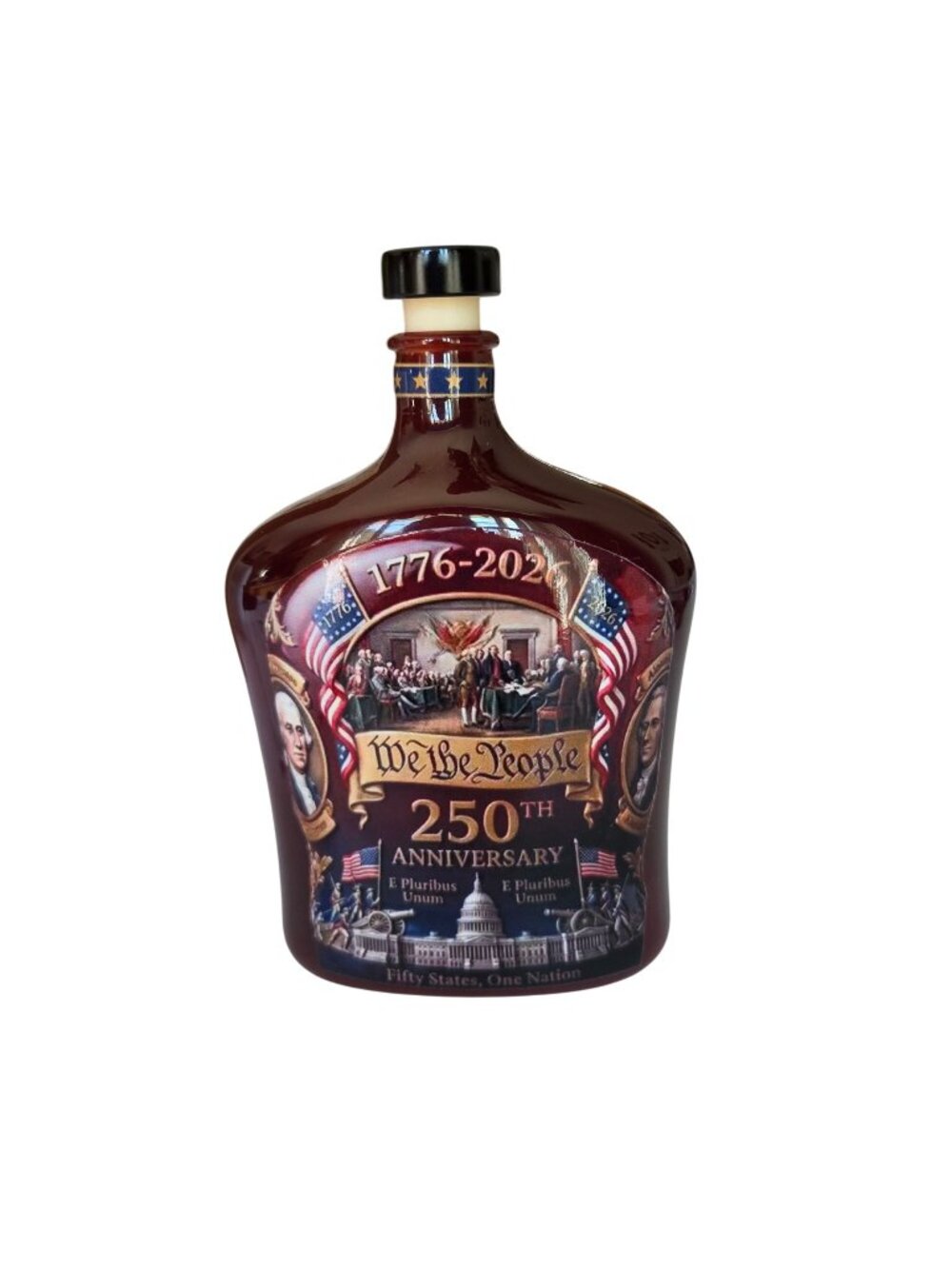 Patriotic We the People 250th Anniversary Commemorative Bottle 1776-2026